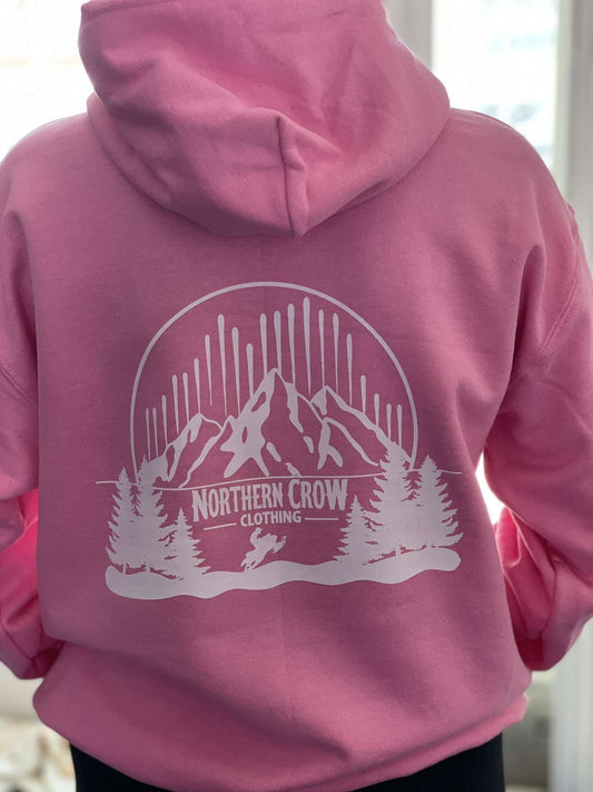 Sledding hoodie white