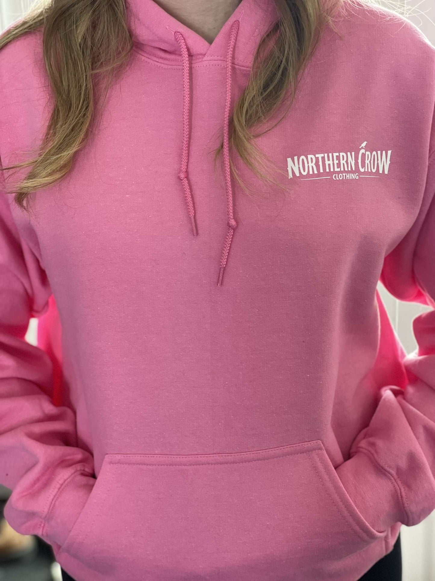 Sledding hoodie white