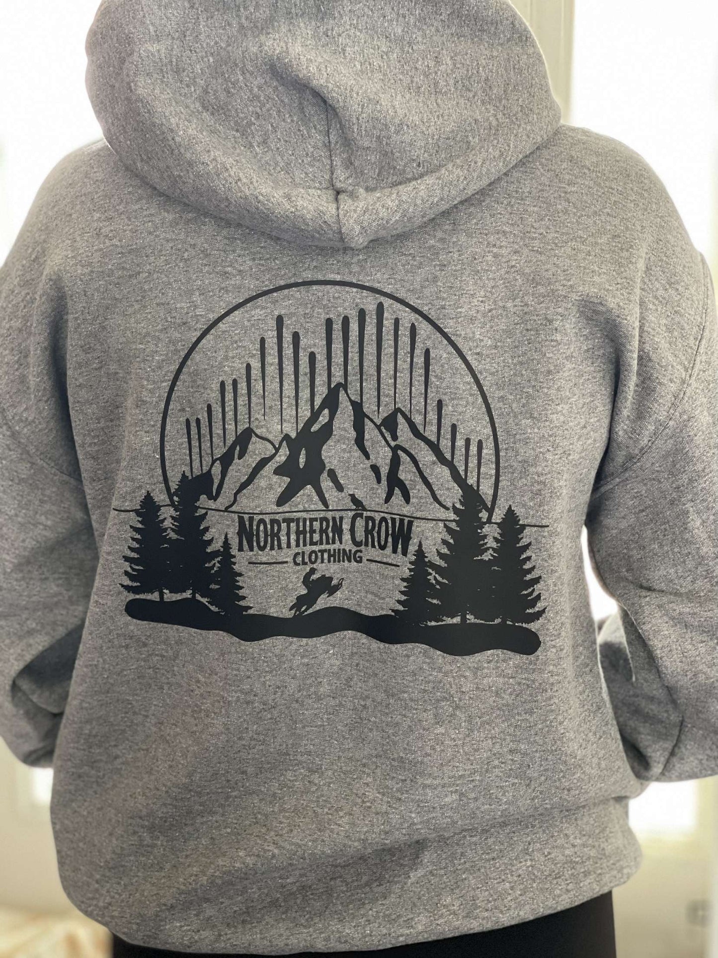 Sledding Hoodie black logo